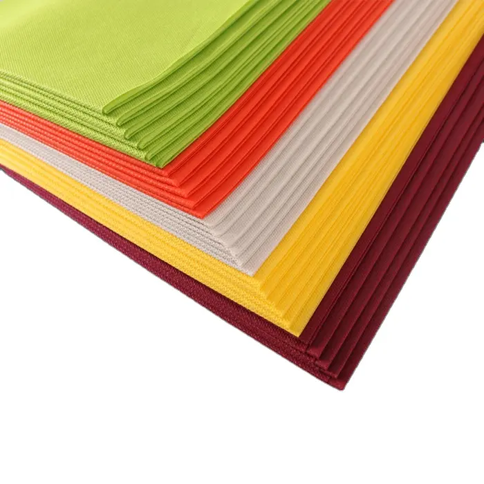 sunshine free sample hot sell free sample all color tnt biodegradable disposable pre-cut non woven table cloth