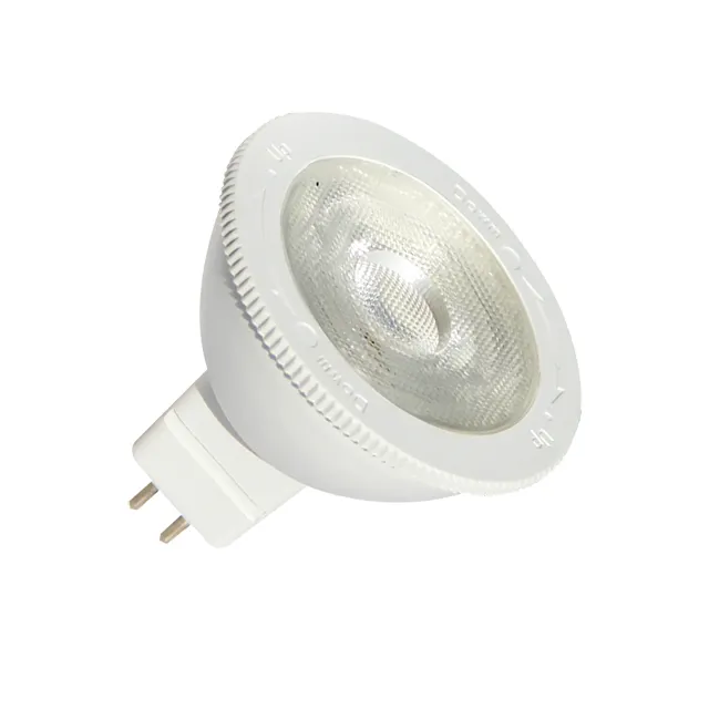 Foco LED empotrable MR16 Gu5.3, 6W, 12V, ángulo ajustable de 38 a 60 grados