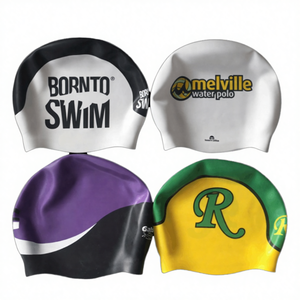 Gorro de Natación Personalizado, Duradero, Ecológico e Impermeable para Adultos, Hombres, Silicona Larga, Color Personalizado del Club - Product Image 4