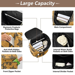 Mochila de Moda para Mujer con Diseño de Estrella, Bolsillo Grande con Cremallera Dorada, Logotipo Personalizado y Llavero de Bola Esponjosa - Product Image 5