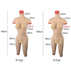 Silikon meme Transgender transeksüel Shemale için vajina erkek kadın şekillendirici ile tam giyisi oluşturur - Product Image 4