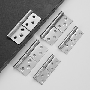 Bisagras de Acero Inoxidable con Apertura de 180 Grados, Diseño Minimalista de 4 Orificios para Aplicaciones en Puertas y Ventanas - Product Image 2