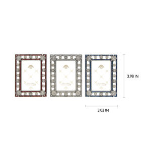 Cadre photo familial de Noël multicolore de luxe, écologique, fabriqué en alliage de zinc durable - Product Image 4
