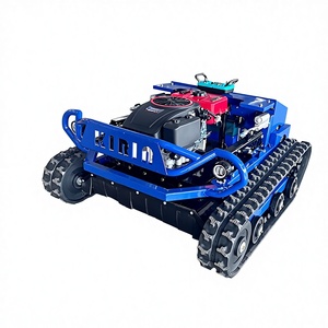 Tondeuse à <span class=keywords><strong>gazon</strong></span> télécommandée à batterie pour l'exportation transfrontalière Europe-Amérique, broyeur d'herbe, autonomie de 4 à 5 heures, pour vergers - Product Image 1