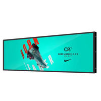 28,1 pulgadas Tipo barra de señalización digital Android Ultra Wide pantalla estirada Lcd pantalla de publicidad
