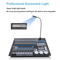 Consola de Equipos Profesionales para Escenarios, Controlador DMX512, Sistema de Control de Luces de Proyección Artnet 1024, Eventos, Bodas, Discotecas, Acero Inoxidable