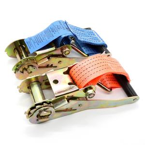 1 "2" 3 "4" 옐로우 레드 오렌지 블루 벌크 래칫 스트랩 타이 다운 벨트 - Product Image 6