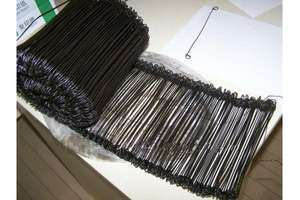 गर्म डूबा गैल्वेनाइज्ड सॉफ्ट कंस्ट्रक्शन रीबर बाइंडिंग पीवीसी लेपित डबल लूप टाई तार - Product Image 2