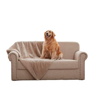 ผ้าห่มสัตว์เลี้ยงแบบกันน้ำ ซักได้ ขายส่ง ผ้าห่มสัตว์เลี้ยงขนฟลีซสีเทาอุ่น ผ้าห่มสุนัข ผ้าห่มแมว ขนนุ่ม อุ่นสบาย - Product Image 5