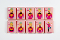 Tuiles de Mahjong Américaines de Luxe Pliables en Acrylique Rose Motif Casse-Noisette pour Fêtes entre Amis et Loisirs – Vente en Gros