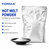 Poudre de transfert thermique à haute élasticité Ink Power, encre blanche lavable pour impression numérique sur matériau PET, modèle DTF 01