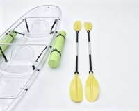 Kayak transparent en polycarbonate pour deux personnes, livraison directe d'usine |   Bateau transparent pour photographie en lieux touristiques, vente en gros