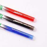 Stylo Gel Effaçable Rechargeable HUA de Bonne Qualité, Encre Bleue, Rouge, Verte 0,5 mm, Disparaissant à Haute Température, pour Bureau et École
