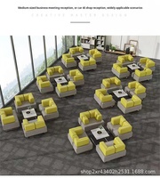 Ensemble de canapés de réception de bureau de style moderne, mobilier commercial avec couleur personnalisable