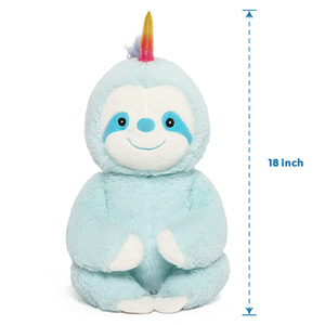 Peluche paresseuse bleu ciel personnalisée en gros, jouet en peluche animal <span class=keywords><strong>paresseux</strong></span>, cadeau pour enfants, adolescents, amoureux des animaux, décoration de bureau, collection - Product Image 4