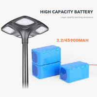 Panneau solaire en silicium monocristallin, IP65, étanche, lampadaire décoratif extérieur, lampadaire de jardin à LED
