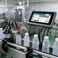 Impresora de Inyección de Tinta Térmica DOCOD T200E, Fácil de Usar, Impresión Rápida de Códigos de Barras para Botellas de Plástico de Detergente para Ropa