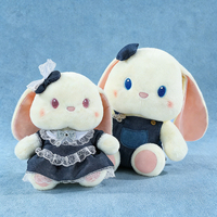 Peluche lapin à longues oreilles - Jouet en peluche mignon kawaii, jouet lapin doux pour enfants et cadeau pour enfants
