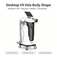 V9 MAX Vela Body Shape, appareil de perte de poids par aspiration, cavitation 80k, rouleau amincissant, massage modelant