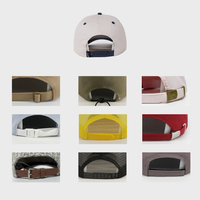 Logotipo personalizado bordado 100% sarga de algodón 2 tonos 5 Panel deportes papá sombrero gorras de béisbol para hombres