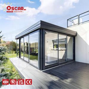 <span class=keywords><strong>Kit</strong></span> de véranda en aluminium 12x20 préfabriqué avec toit en verre trempé, design populaire, gain de place, pour patio extérieur, cour arrière, véranda de détente - Product Image 1