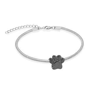 Brazalete Conmemorativo para Mascotas y Humanos, Diseño de Huella de <span class=keywords><strong>Perro</strong></span>, Urna Abrible, Joyería para Guardar Perfume o Aceite Esencial, Recuerdo - Product Image 3