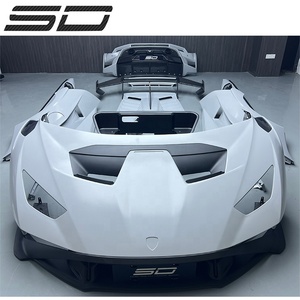 Mezzo paraurti per auto in fibra di carbonio coperchio del motore posteriore Spoiler Bodykit per Lamborghini Huracan Lp610 aggiornamento al Kit carrozzeria Sto - Product Image 2