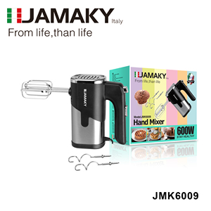 JAMAKY Batteur à main professionnel 600W, contrôle à 5 vitesses avec accessoires en acier inoxydable de 180mm - Product Image 2