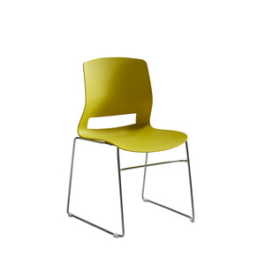 Silla de Conferencia Prosperous Seat WZ-133 con Estructura Metálica en Amarillo, Verde, Rojo y Negro para Oficina, Escuela y Capacitación - Product Image 1