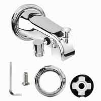 Robinet de baignoire à sortie inférieure de type levage avec connecteur G1/2, robinet chromé en gros