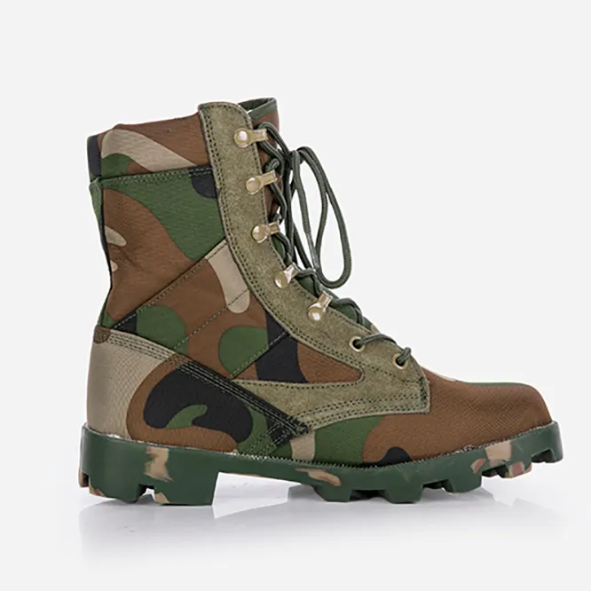 Factory Supply Made in China Tactical Jungle Camouflage Leather Boots