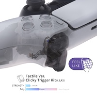 Pièces de rechange pour joystick EXtremeRate, kits de déclenchement rapide pour manette PS5 BDM-010/020, boutons d'épaule et boutons frontaux