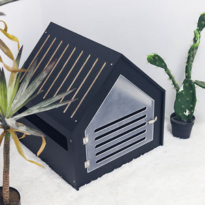 Maßgefertigtes Modernes Holz-Hundebett für Kleine Hunde Welpenhaus für Innenbereich Niedliche Hundekäfige Katzenmöbel Haustierkäfige Katzenhaus - Product Image 4