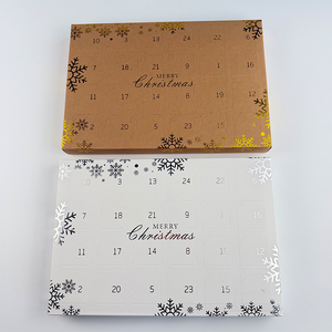 Boîte de calendrier de l'avent de Noël à remplir soi-même, personnalisée, vide, 24 jours de compte à rebours, emballage provenant directement du fabricant - Product Image 6
