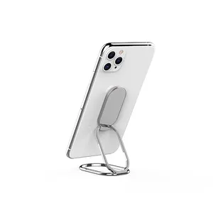 Parmak Kickstand cep telefonu standı parmak yüzük tutucu 360 dönebilir telefon yüzük standı masası için katlanabilir alaşım telefon Holdes
