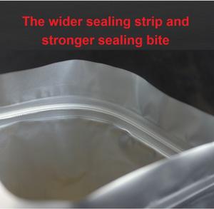 ถุงพลาสติกซิปเกรดอาหารสีเงินแบบกําหนดเองยืนขึ้นบรรจุถุงอลูมิเนียมฟอยล์ขนาด<span class=keywords><strong>ใหญ่</strong></span> ESD แบบลามิเนตสามชั้นนํากลับมาใช้ใหม่ได้ - Product Image 5