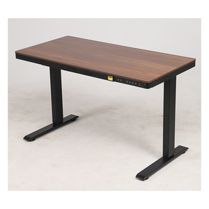 Bàn làm việc bằng gỗ E4(A)-W, bàn nâng hạ điện, có cổng sạc USB Type-C, khung bàn đứng tiện dụng cho văn phòng - Product Image 1