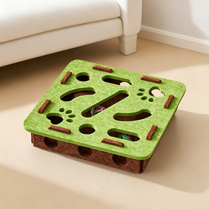 Meilleures ventes : Boîte en feutre labyrinthe pour chat, modèle interactif avec balle à clochette, pour l'auto-entretenissement et la lutte contre l'<span class=keywords><strong>ennui</strong></span> - Product Image 3