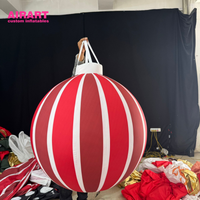 Ballon gonflable rouge de Noël personnalisé pour la décoration