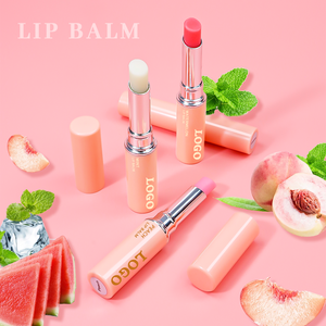 Bálsamo Labial <span class=keywords><strong>de</strong></span> Marca Privada con Logotipo Personalizado, Bálsamo Labial Natural Vegano con Sabor a Frutas, Humectante y Aclarante con Menta - Product Image 1
