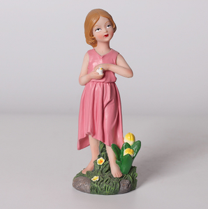 Résine Artisanat Fleur Fée Poupée Décoration <span class=keywords><strong>Ange</strong></span> Européen Ornements Esthétique Jardin Décoration - Product Image 4