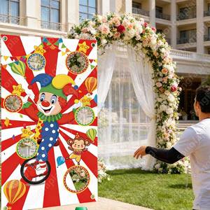 เกมโยนรับลูกบอลตัวตลกงานรื่นเริงซงฟา สำหรับเด็กและผู้ใหญ่ เต็นท์กลางแจ้ง วัสดุพลาสติก <span class=keywords><strong>ภาษา</strong></span>อังกฤษ สวนสนุก - Product Image 4