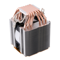 Ventilateur CPU silencieux QiuzAim 90 mm, dissipateur thermique à tour avec 4/6 caloducs en cuivre, refroidisseur d'air compatible avec les cartes mères 2011 Pin X79 X99 pour ordinateur de bureau