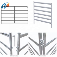 Installation facile Tuyau carré Bétail Cheval Rail Clôture Porte Ferme Champ Bétail Panneaux pour treillis et portes