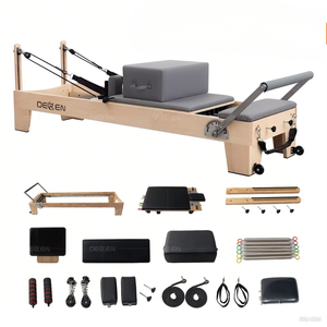 Macchina Professionale per Pilates Reformer in Legno d'Acero, Attrezzatura Fitness Portatile per Casa, Palestra e Studio, per il Potenziamento Muscolare - Product Image 2