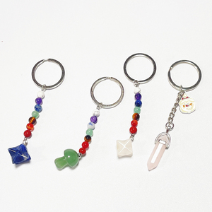 Vente en gros d'artisanat en jade petit cadeau promotionnel porte-clés pendentif - Product Image 1