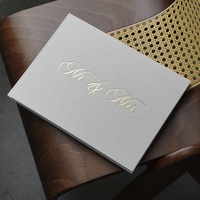Livre d'Or de Mariage Unique avec Conception Personnalisée et Impression de Logo Personnel, Journal de Planification de Cérémonie