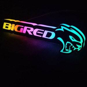 ป้ายอะคริลิค LED แบบกำหนดเองสำหรับกระจังหน้ารถยนต์ พร้อมไฟ RGB 3 มิติ สว่างพิเศษ กันน้ำระดับ IPX7 12V ปรับความสว่างได้ - Product Image 6