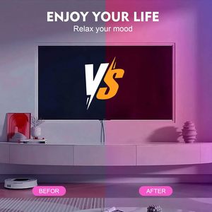 Timelux <b>USB</b> <b>LED</b> Strip <b>Light</b> 32.8ft Multicolor Remote Control Dimmable for Bedroom - Product Image 5