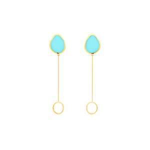Boucles d'oreilles pendantes tendance E350-E200-0448GL - Product Image 2